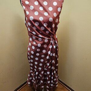 Pink and White Polka Dot Dress